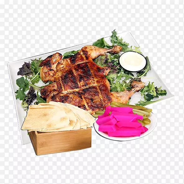 Al Tazah木炭、鸡肉、亚洲菜、午餐、素食