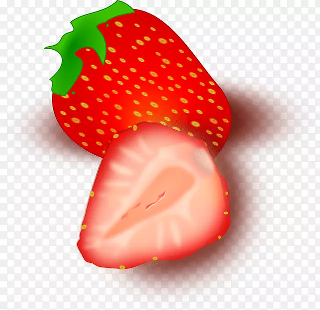 草莓果冻沙拉夹艺术-草莓