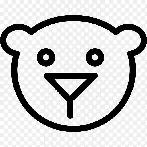 棕熊电脑图标剪辑艺术熊