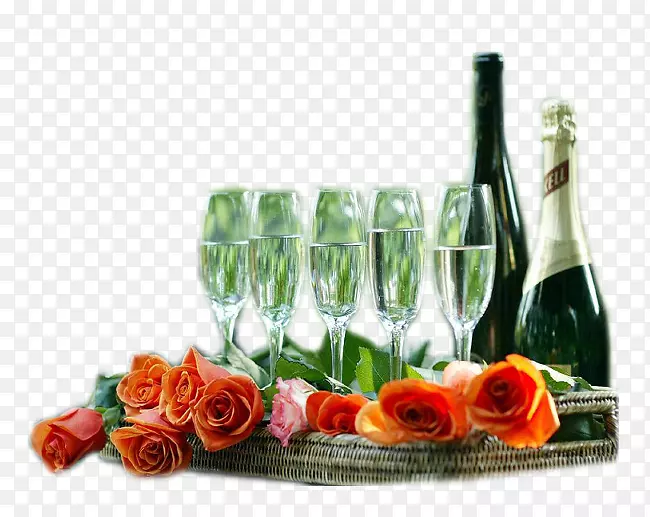生日香槟酒礼品玻璃瓶-生日