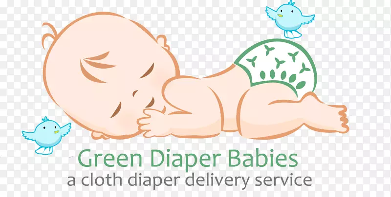 绿尿布婴儿尿布厕所训练-微笑