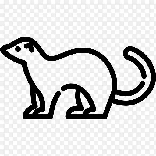 雪貂猫电脑图标芥末夹艺术雪貂