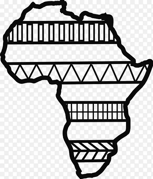 非洲艺术剪贴画-非洲
