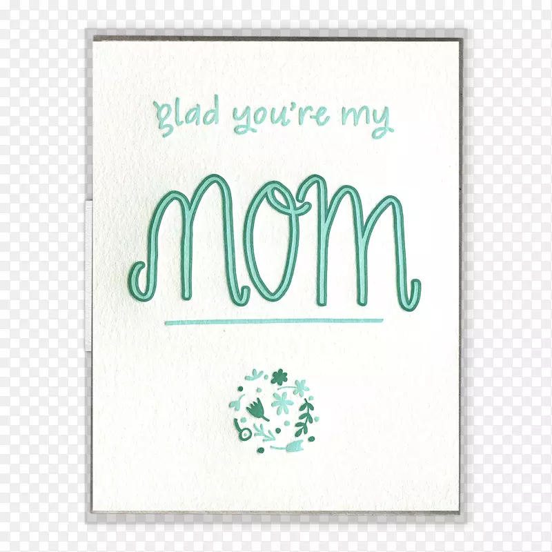 母亲节纸版印刷贺卡-母亲节
