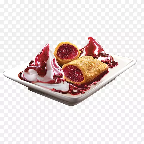 冷冻甜点盘配方草莓