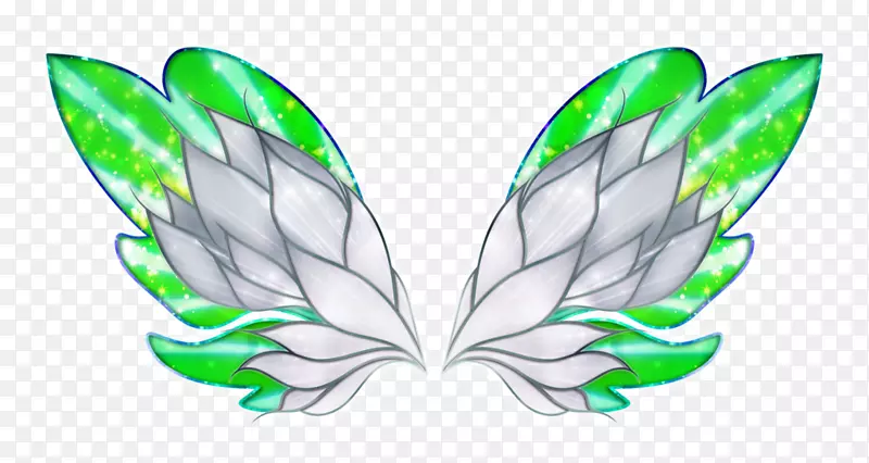 蝴蝶对称仙女图案-蝴蝶