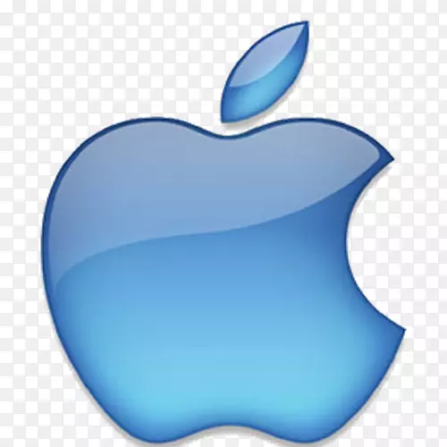 苹果桌面壁纸蓝色标志-苹果