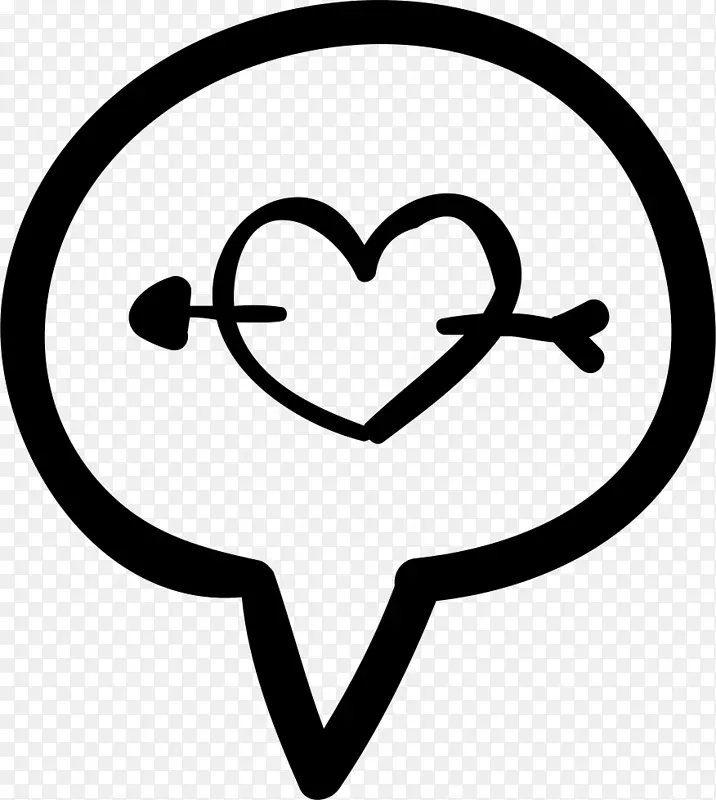 心脏电脑图标箭头气泡剪辑艺术-心脏