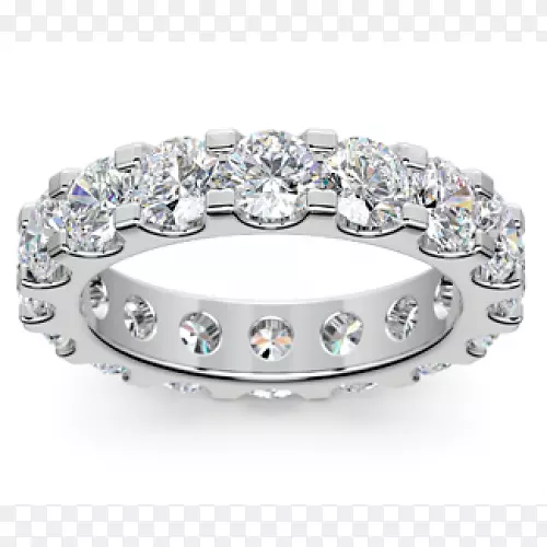 钻石切割永恒戒指婚戒订婚戒指结婚戒指