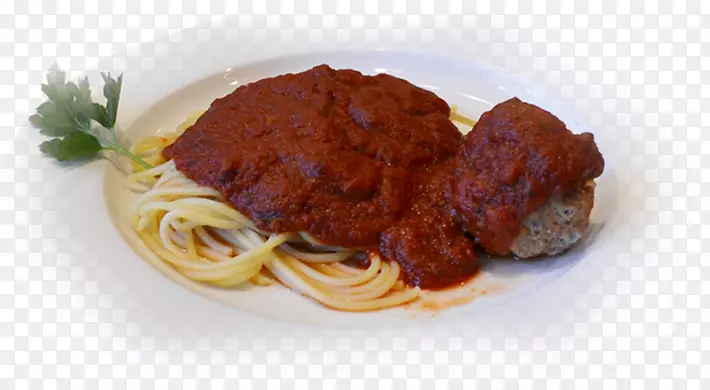 意大利面，肉丸，卡佩里尼食谱食品-肉丸通心粉