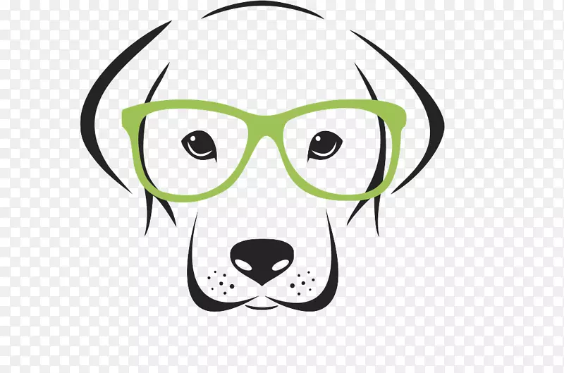 犬种拉布拉多猎犬眼镜-小狗