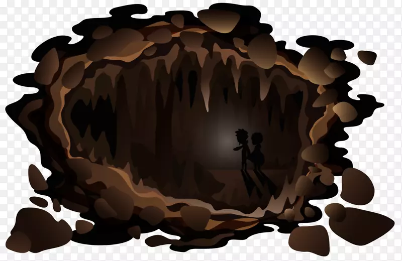 洞穴居民阿里-萨德尔洞穴剪贴画-洞穴