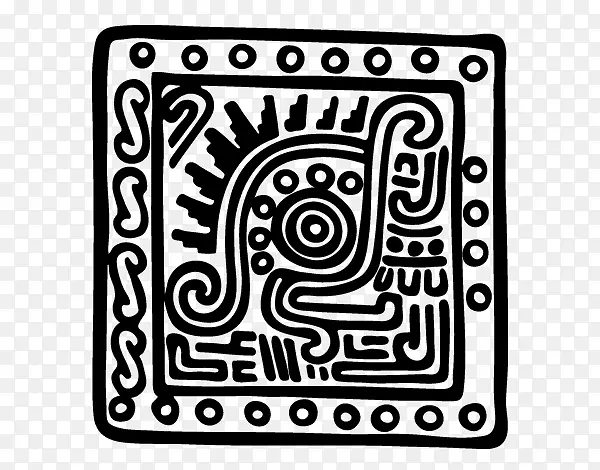阿兹特克墨西哥玛雅文明画布-印度战士