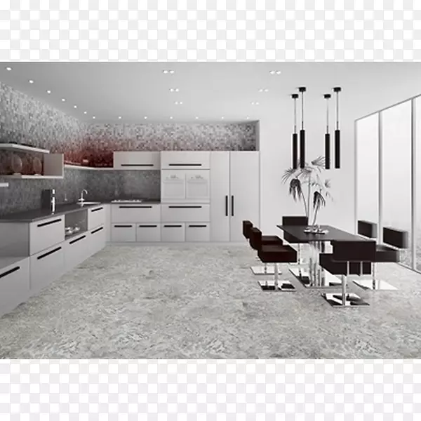 厨房厨艺瓷砖地板覆层-厨房