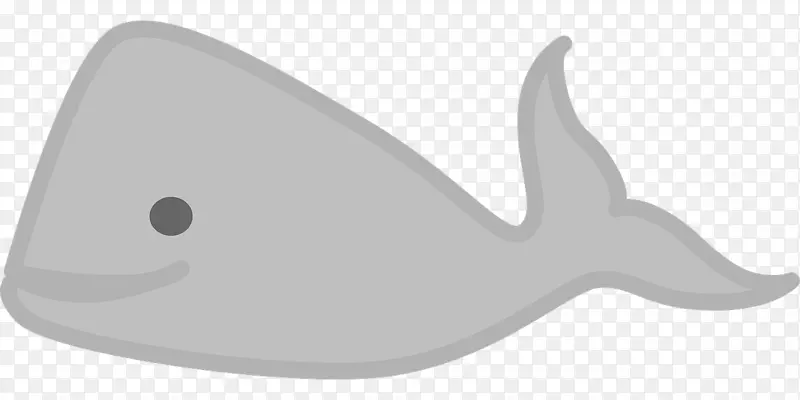 海洋鲸目灰鲸白鲸剪贴画-海
