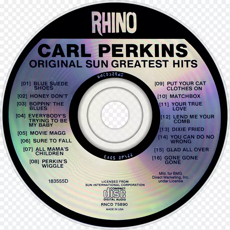 激光唱片原版太阳最著名的音乐人卡尔·珀金斯-最伟大的点击率
