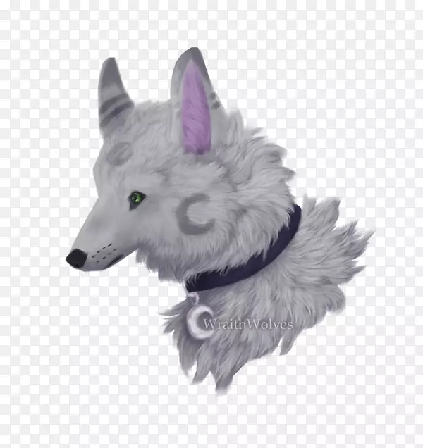 灰狼皮毛野生动物-银色月亮
