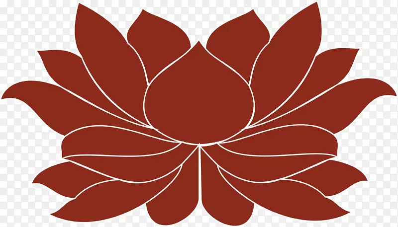 花瓣花设计对称图案设计
