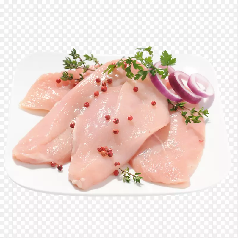 生鱼片动物脂肪配方鸡作为食用鱼片-肉片