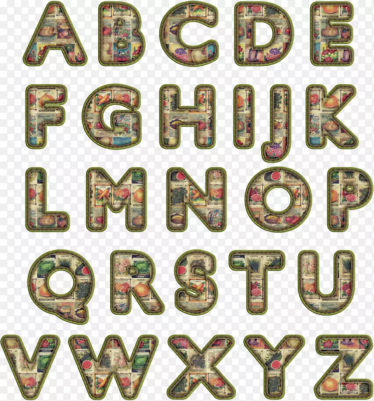 英文字母表音素.字母剪贴画