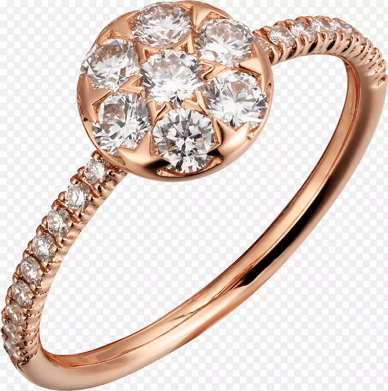 卡地亚戒指钻石珠宝金戒指