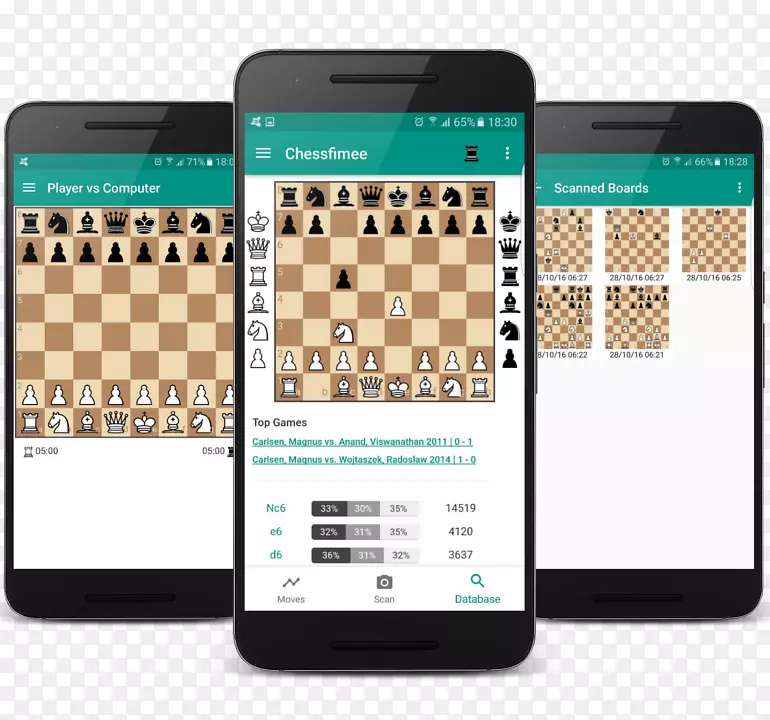chessify-扫描，分析，玩智能手机功能手机android-internet国际象棋服务器