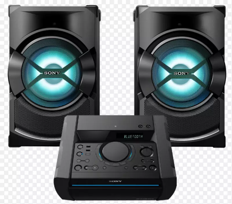 索尼摇X3D迷你系统-黑色音频索尼hcd-shakex 3 dvd接收器-黑色扬声器-索尼