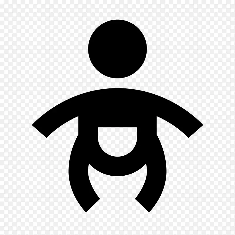 电脑图标婴儿尿布符号