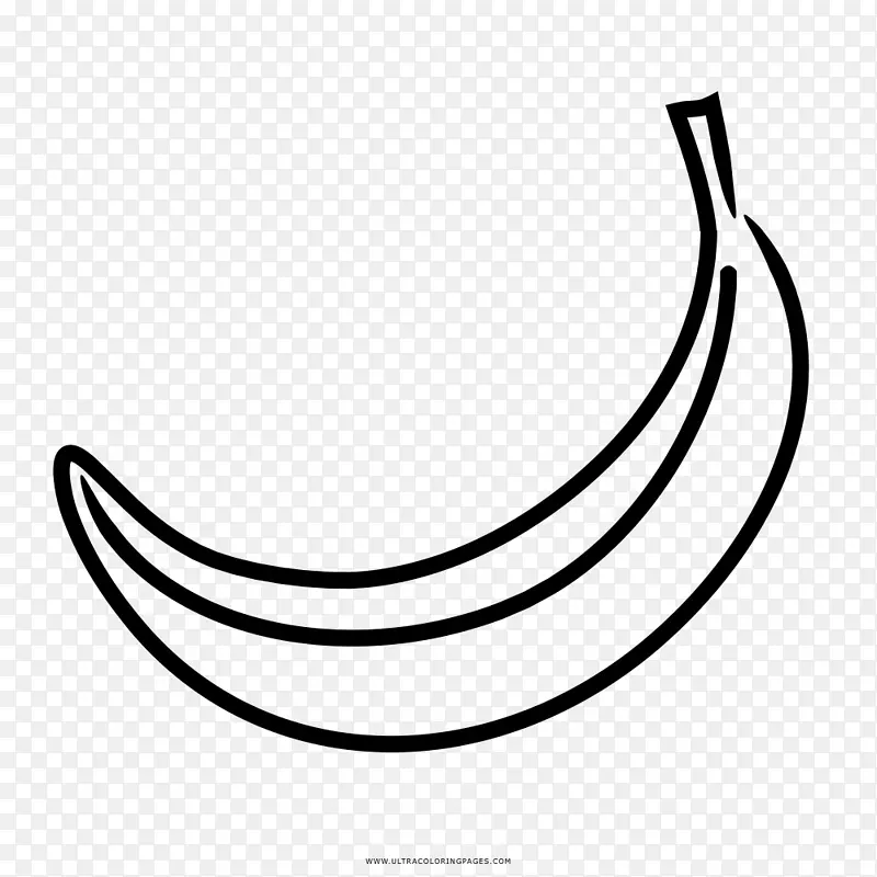 画香蕉的着色书-香蕉