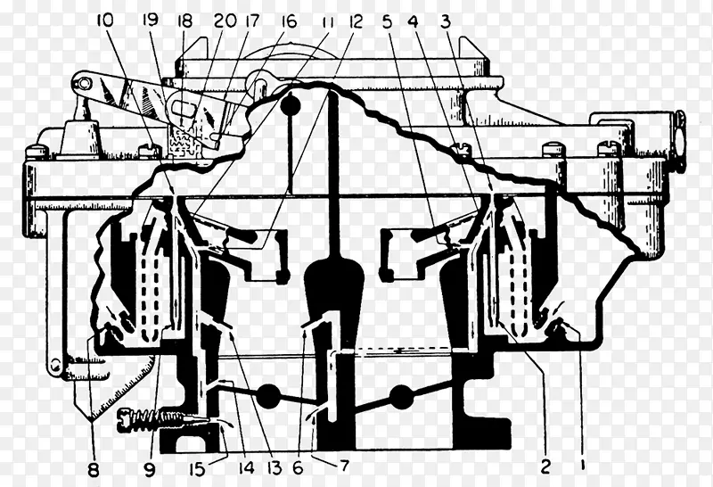 戴姆勒Motoren Gesellschaft绘图/m/02csf化油器-碳水化合物