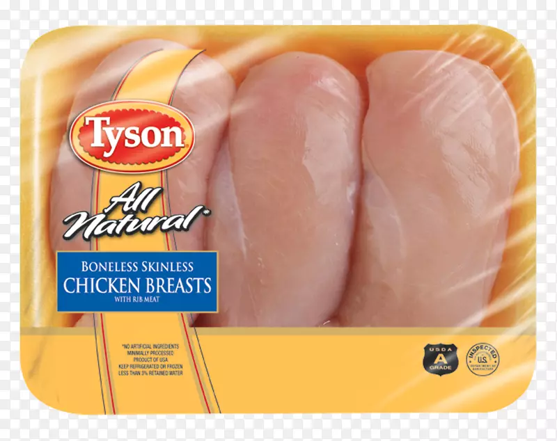鸡块面包片泰森食品鸡肉作为食物