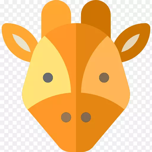 长颈鹿，狗鼻子，胡须，剪贴画长颈鹿