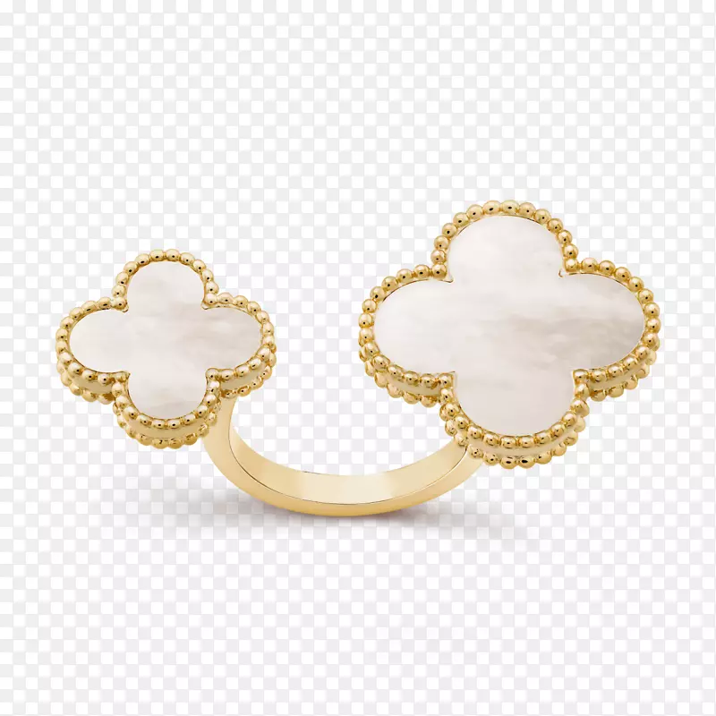 耳环van Cleef&Arpels Alhambra珠宝戒指