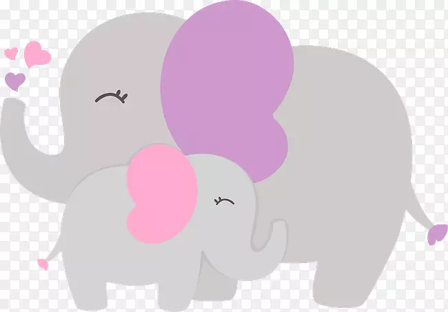 婴儿淋浴大象剪贴画-婴儿淋浴小象