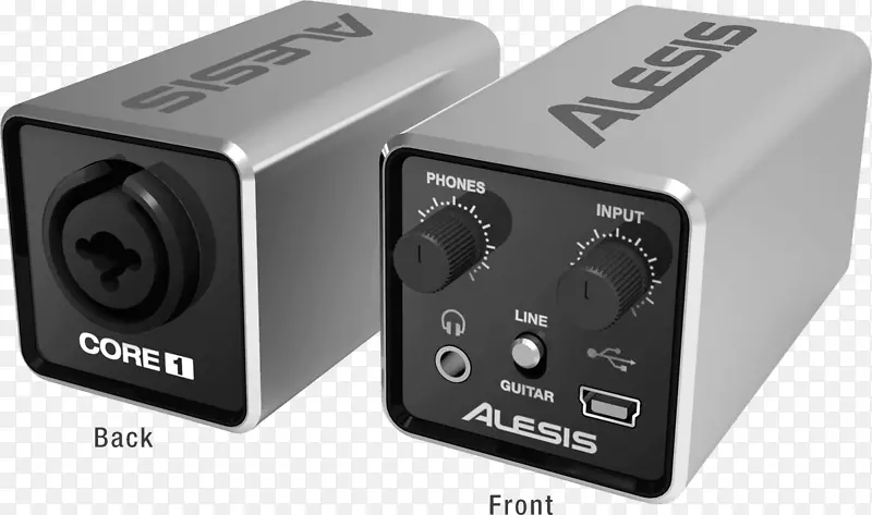 阿莱西核心1声卡和音频适配器音频和视频接口和连接器.usb