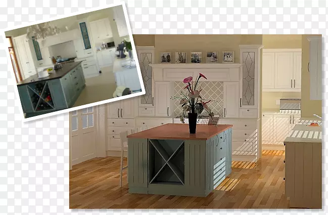 室内设计服务厨房台面-实心橱柜