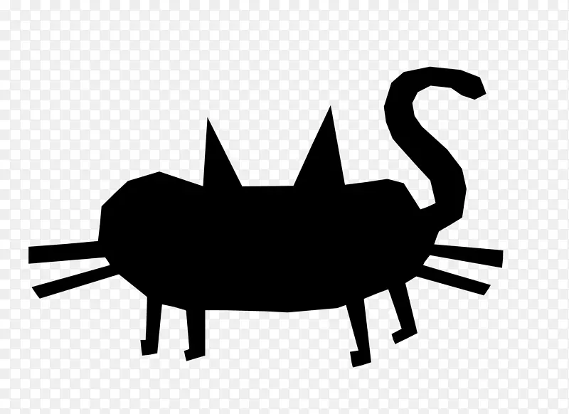 猫科动物标志剪贴画-猫
