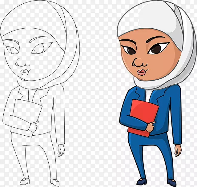 阿拉伯女性剪贴画-女性
