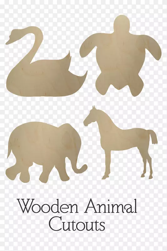 动物形状木材纸狗形