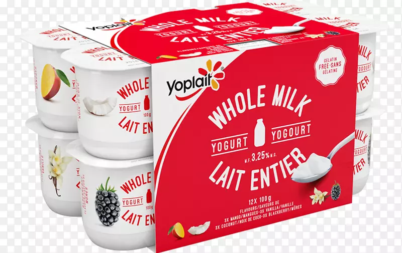 Yoplait酸奶冷冻酸奶Stonyfield农场-牛奶