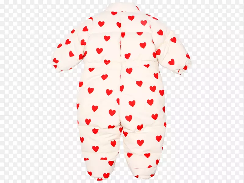 波尔卡点衣服睡衣袖子幼儿-婴儿心脏
