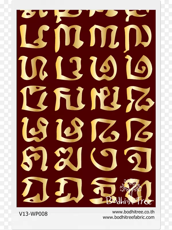 泰国字母字体-字体