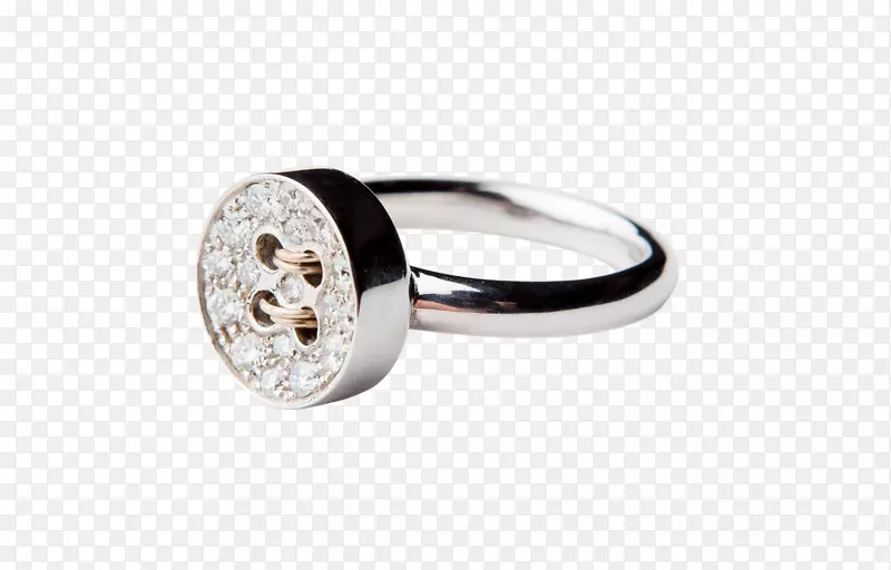 结婚戒指银身珠宝白金结婚戒指