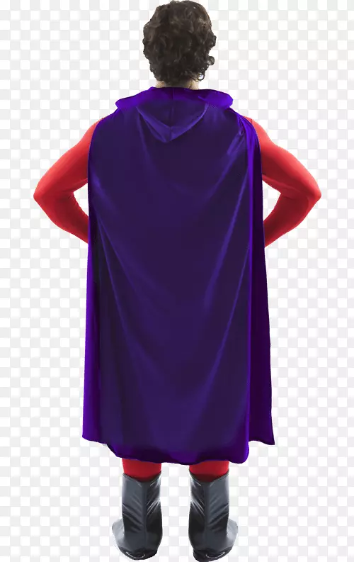 长袍服装红紫色披肩-紫色