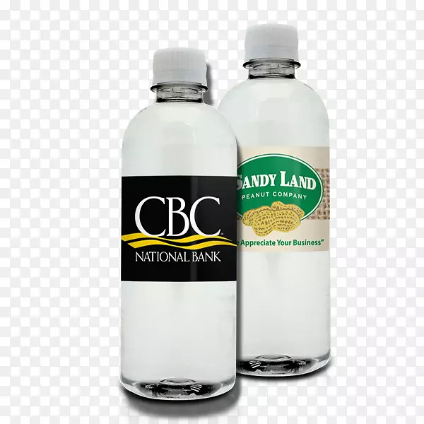 玻璃瓶瓶装水标签-水