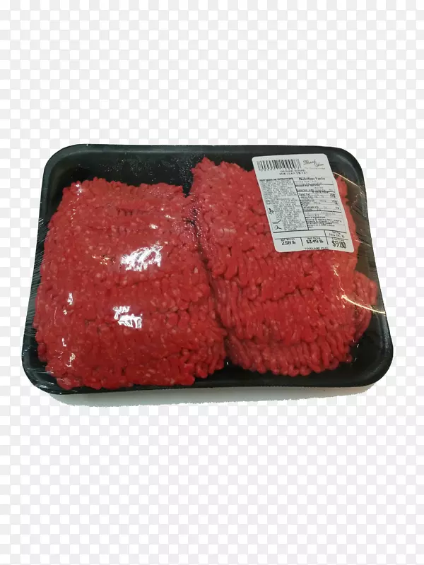 红肉长方形碎肉
