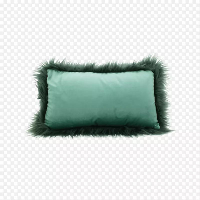 靠垫投掷枕头长方形绿松石枕头