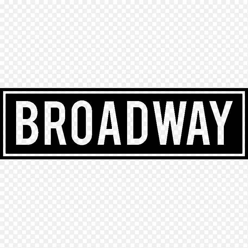 百老汇剧院区自由街名称标志42街-百老汇