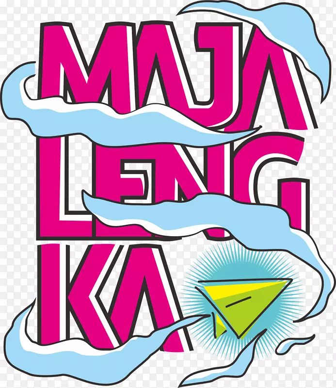 Magalengka平面设计文字剪贴画