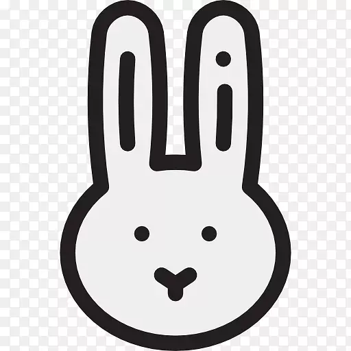 鼻子卡通字体-兔子图标